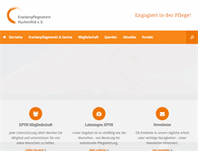 Tablet Screenshot of krankenpflegeverein.net